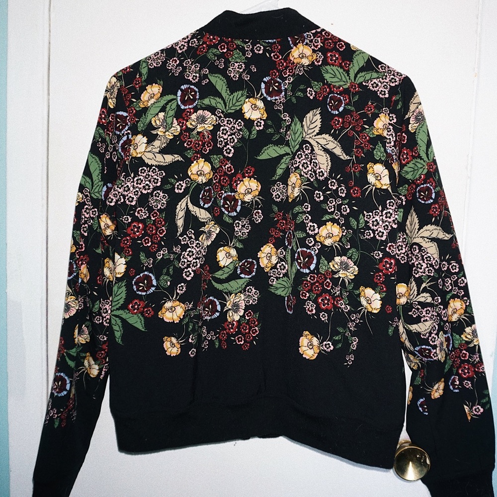 Flower printer bomber jacket - Picture 3 of 8